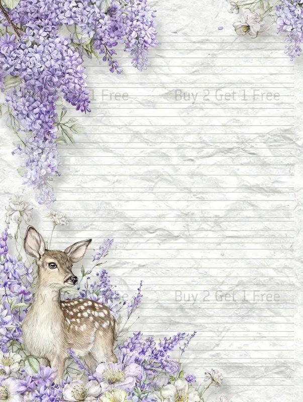 Summer Lavender Cake Plain Papers