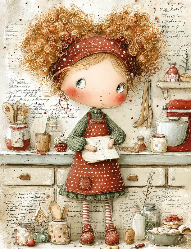 Whimsical Christmas Girl Junk Journals