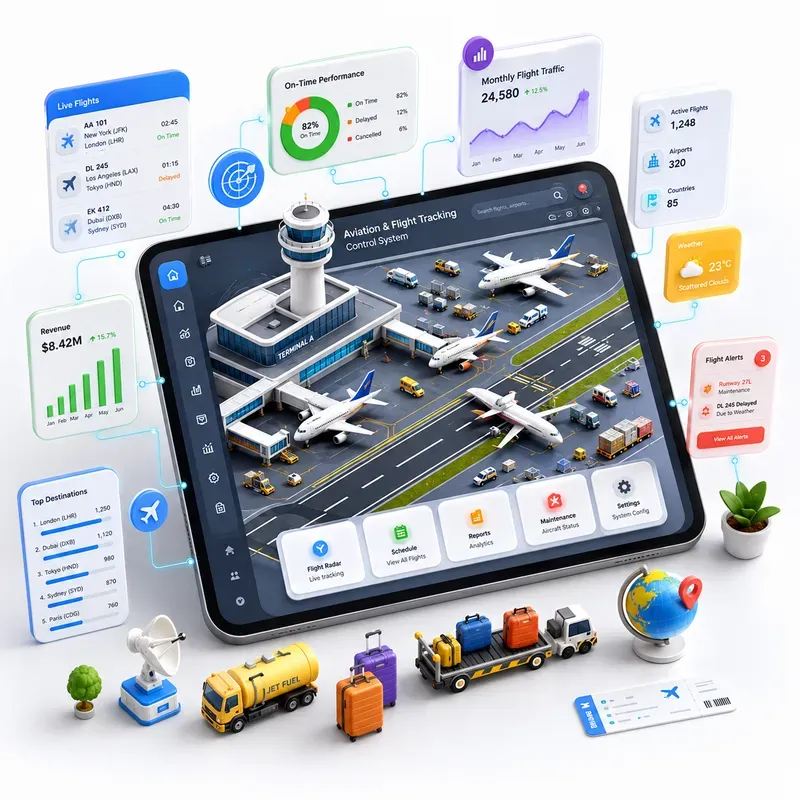 3D Isometric Dashboards