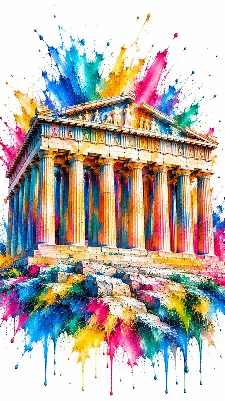 Premium Abstract Landmark Wall Art