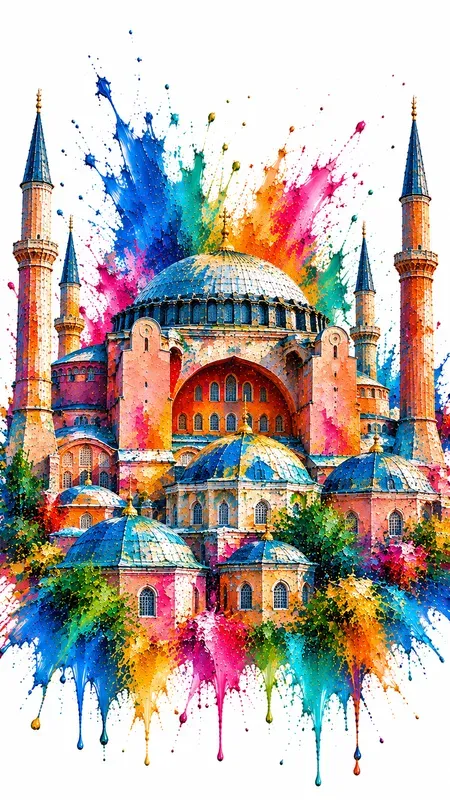 Premium Abstract Landmark Wall Art