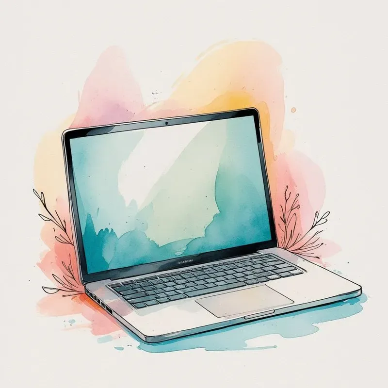 Minimalist Watercolor Doodle Art