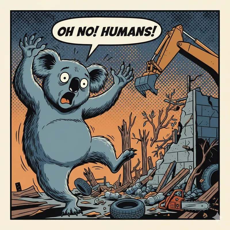 Satirical Cartoons Of Endangered Animals