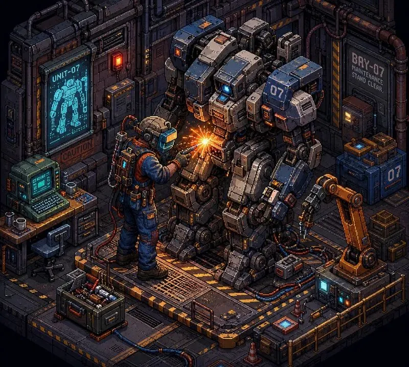 Isometric Pixel Art Game Sprite Gens