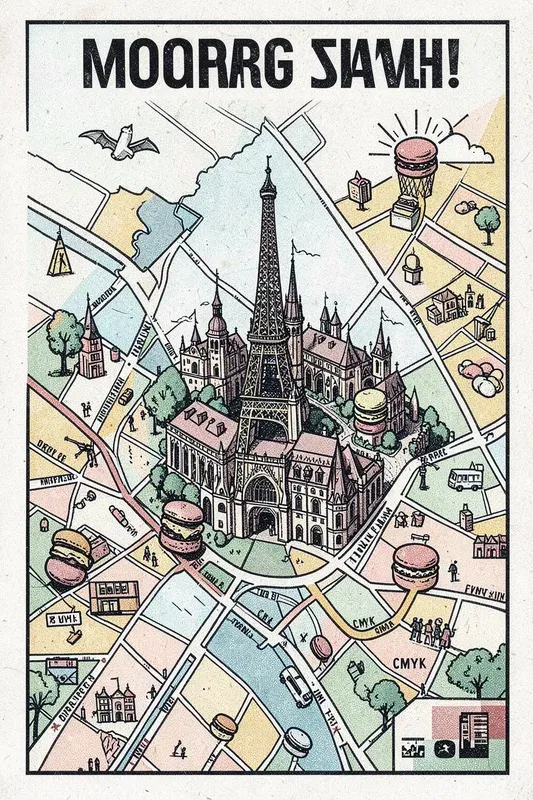 Risograph Snack Travel Maps