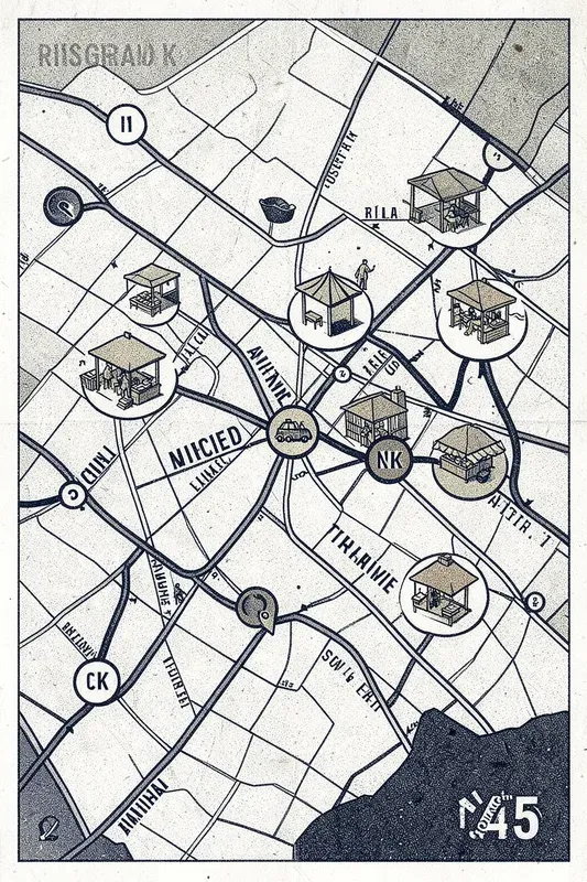 Risograph Snack Travel Maps