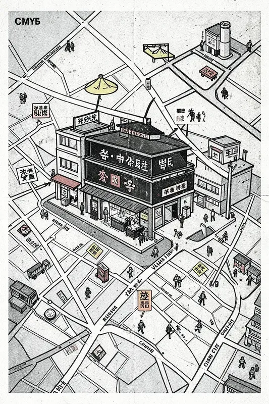Risograph Snack Travel Maps
