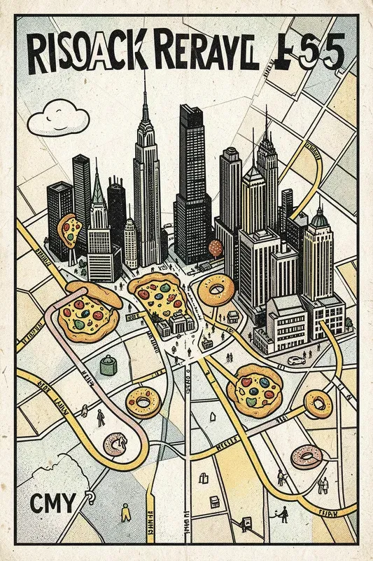 Risograph Snack Travel Maps