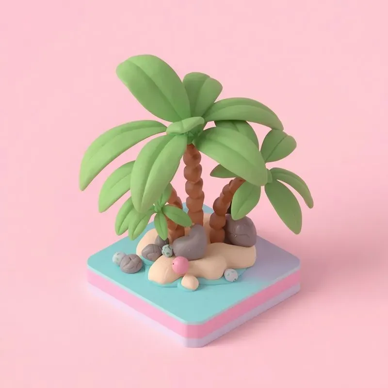 3D Isometric Clay Objects Generator