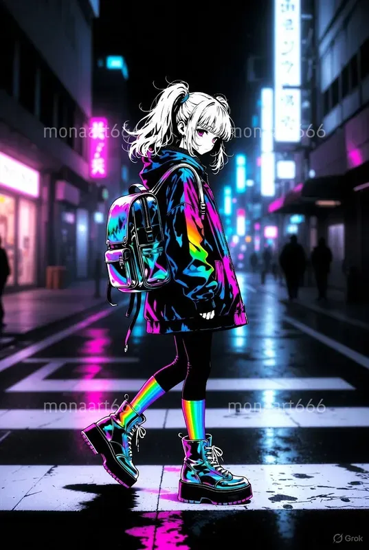 Neon Goth Tokyo Nights