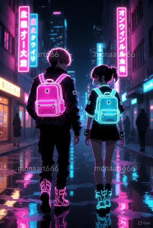 Neon Goth Tokyo Nights