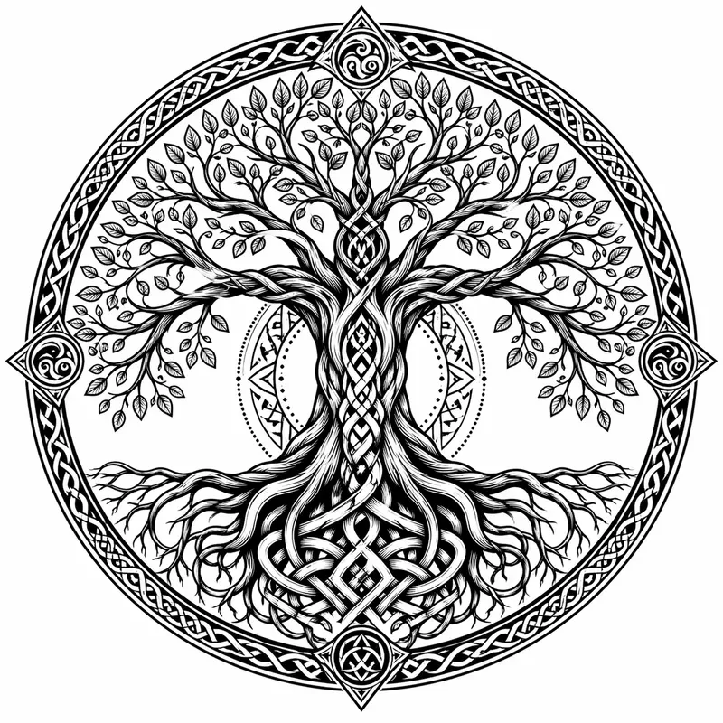 Circular Tattoo Emblem Generator