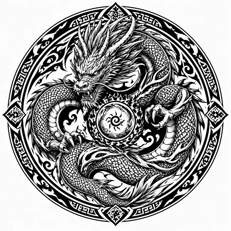 Circular Tattoo Emblem Generator