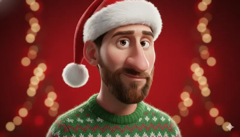 Festive Stylized 3D Cartoon Portraits