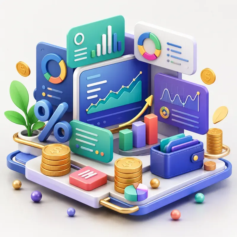3D Soft UI Object Compositions