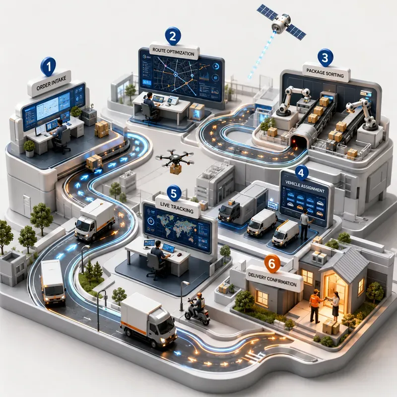 Intelligent 3D Workflow Infographics