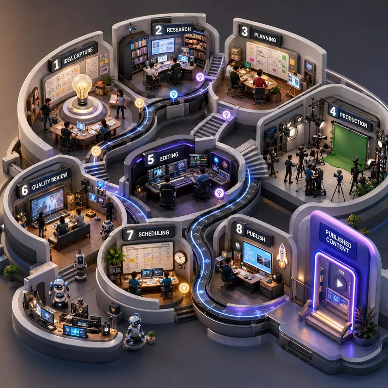 Intelligent 3D Workflow Infographics