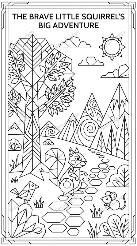 Customized Neo Geometric Line Storybooks