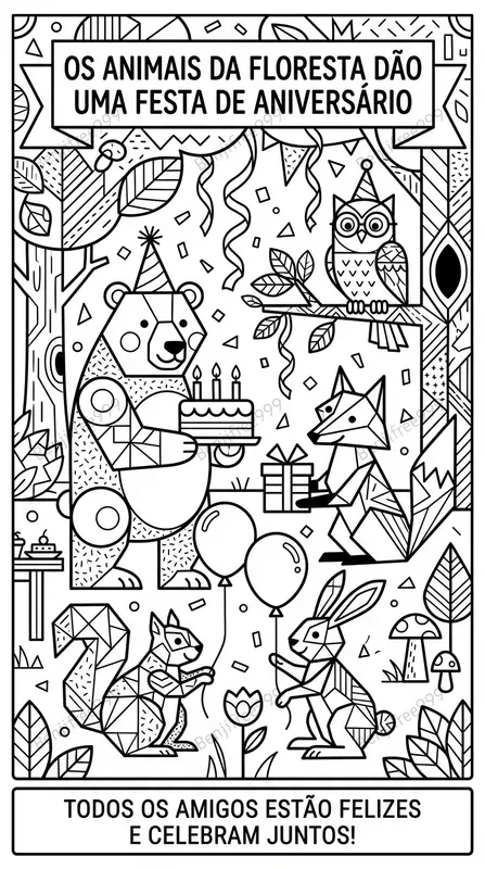 Customized Neo Geometric Line Storybooks