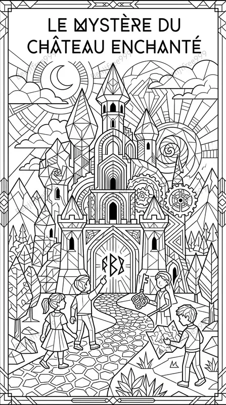 Customized Neo Geometric Line Storybooks
