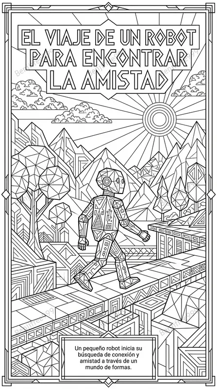 Customized Neo Geometric Line Storybooks