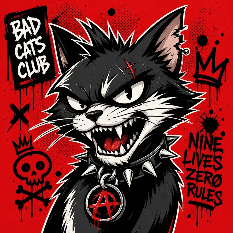 Punk Mascot Cartoon Packs