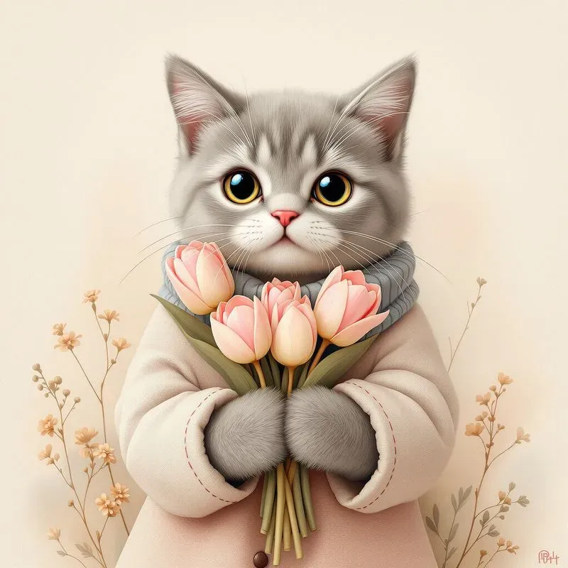 Cute Animal Cozy Illustrations
