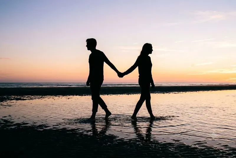 Backlit Couple Silhouette Photography
