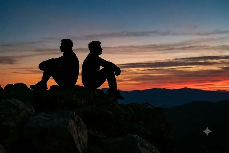 Backlit Couple Silhouette Photography