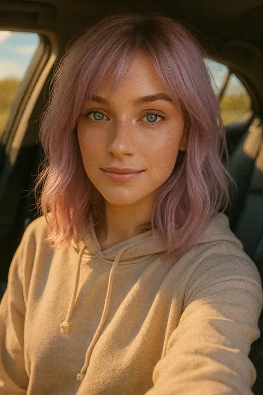 Selfie Aesthetics In Car
