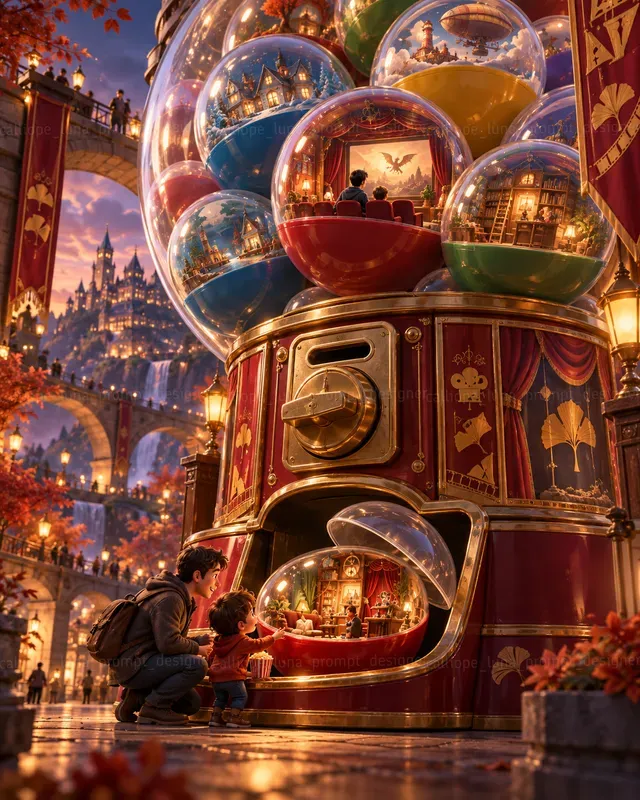 3D Giant Toy Capsule Machine Worlds