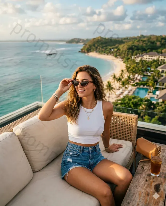 Viral Influencer Summer Vacation Photos