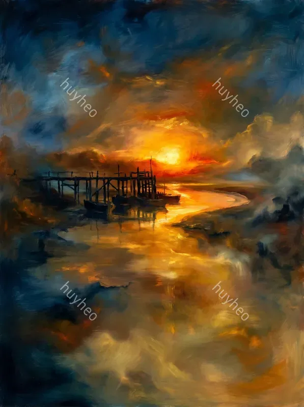 Golden Turner Style Oil Paintings