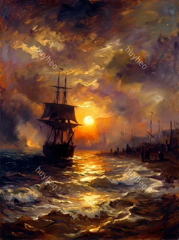 Golden Turner Style Oil Paintings