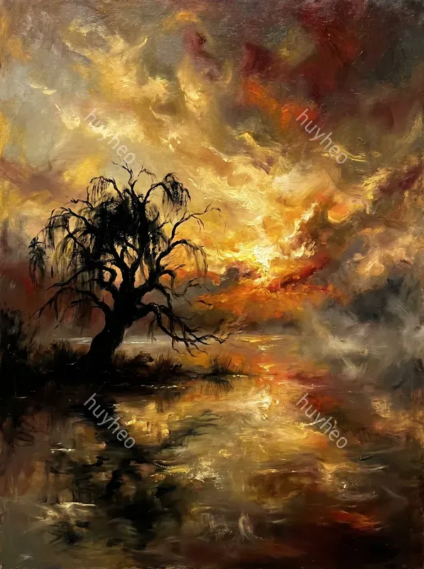 Golden Turner Style Oil Paintings