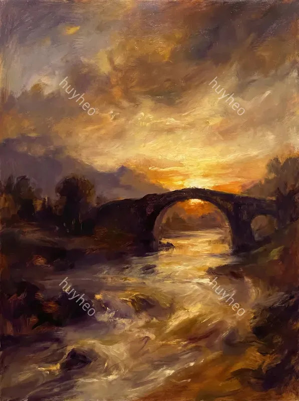 Golden Turner Style Oil Paintings