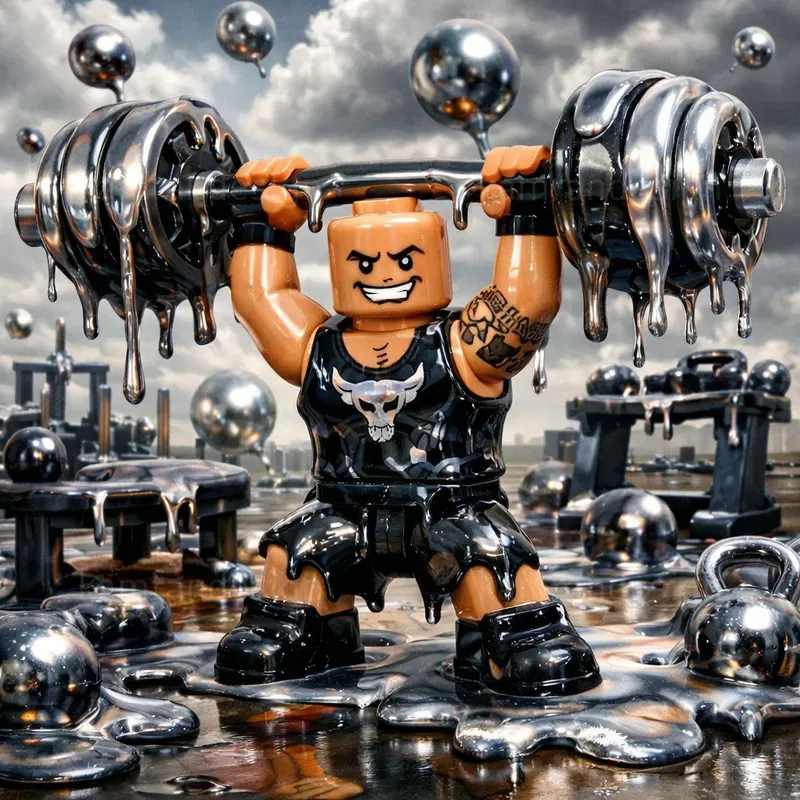 Melting Surreal Lego Celebrities