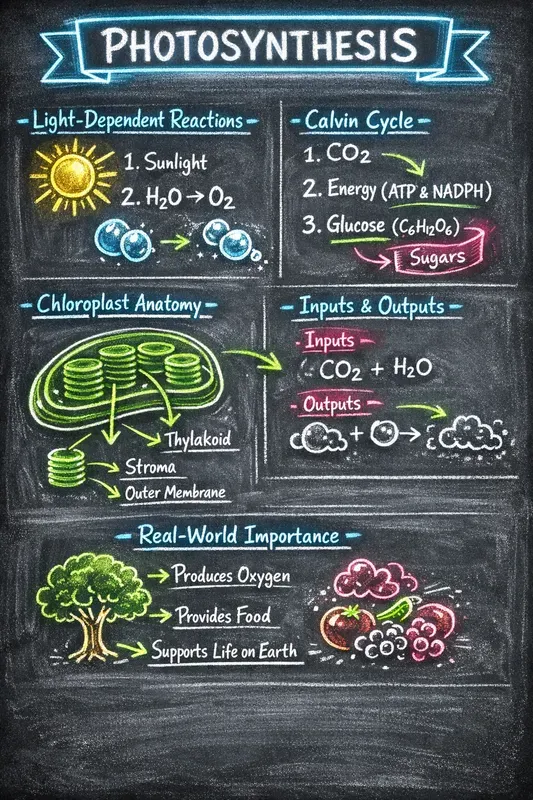 Dark Mode Neon Chalkboard Infographics