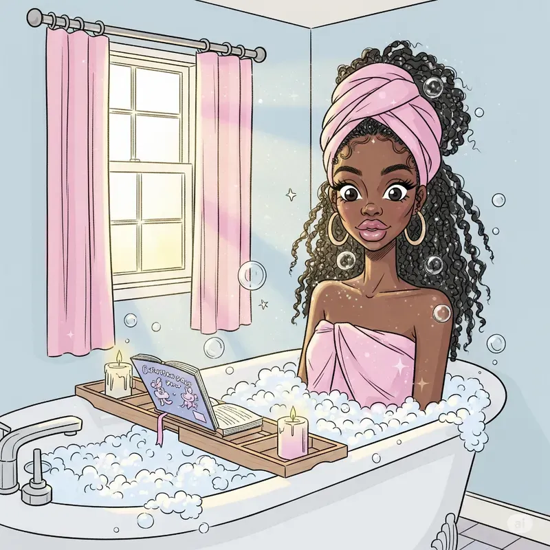 Pastel Glittercore Selfcare Sketches