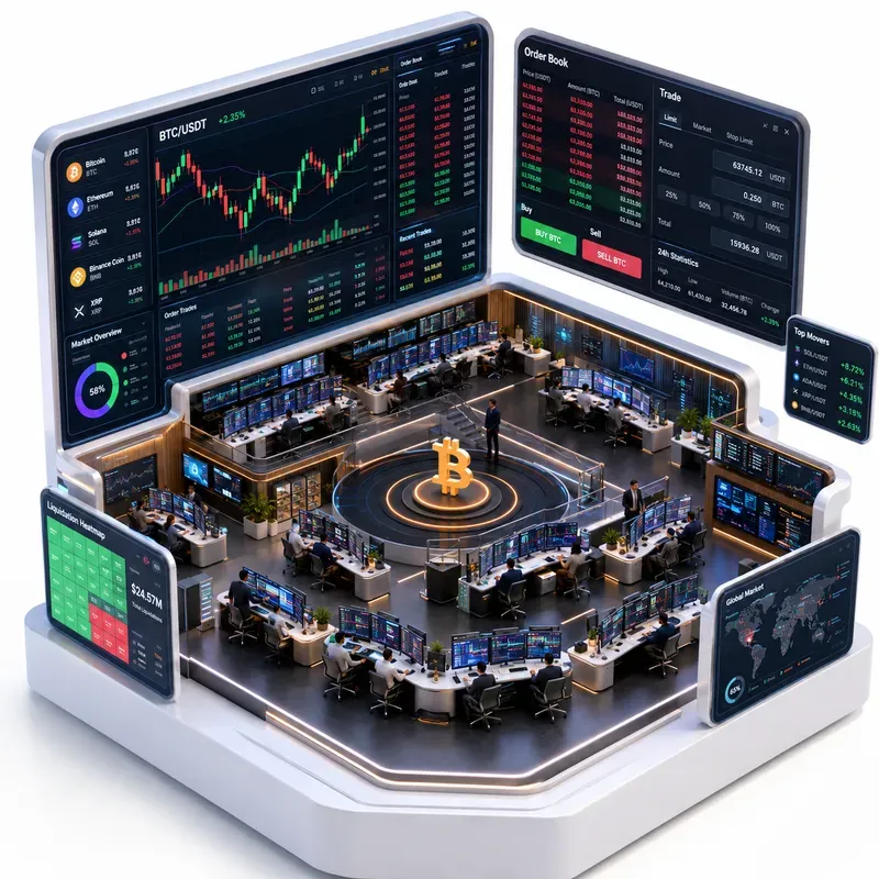 3D Isometric UI Tech Dioramas
