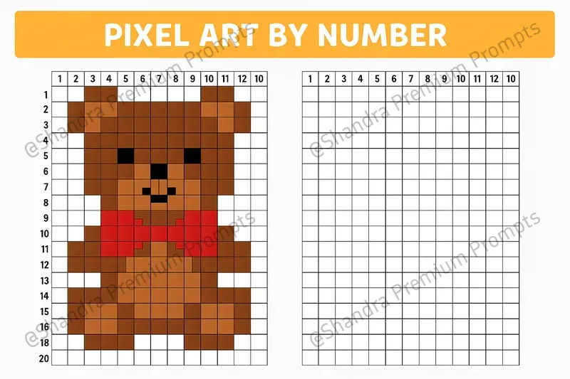 Pixel Art Grid Activities For Kids
