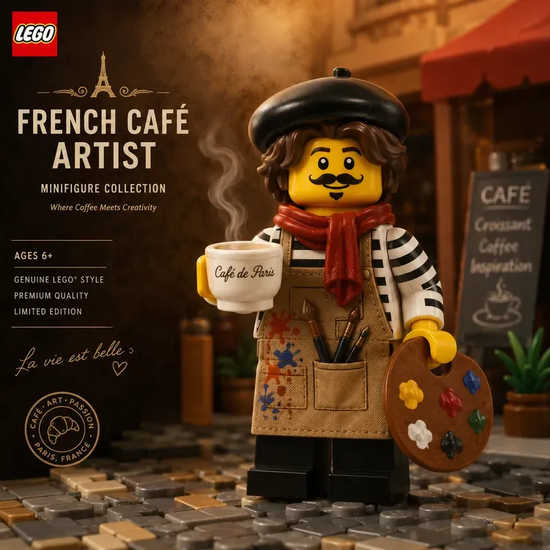 Lego Coffee Branding Premium Poster Shots