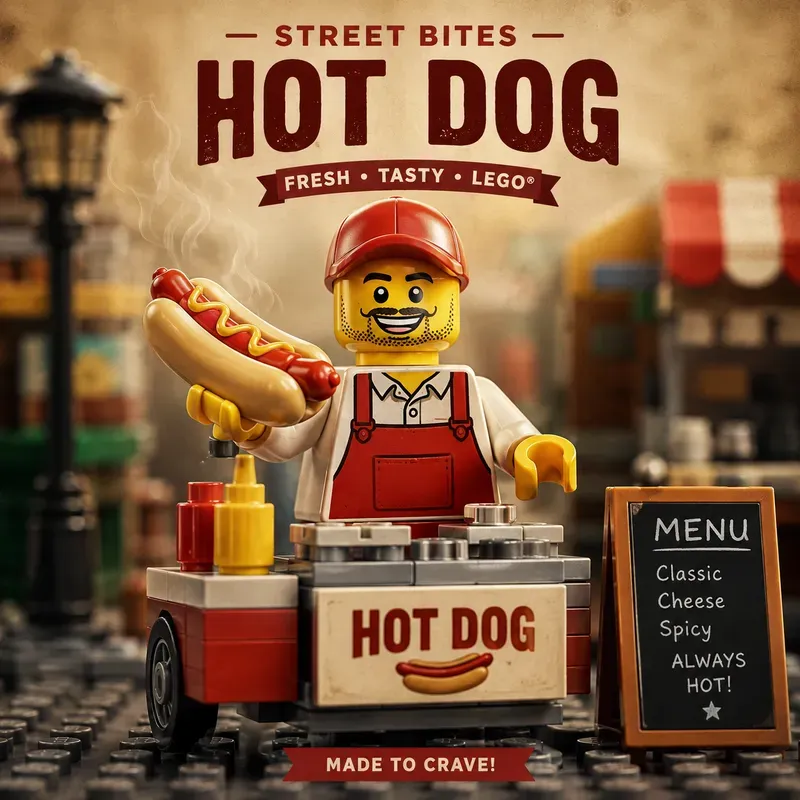 Lego Coffee Branding Premium Poster Shots