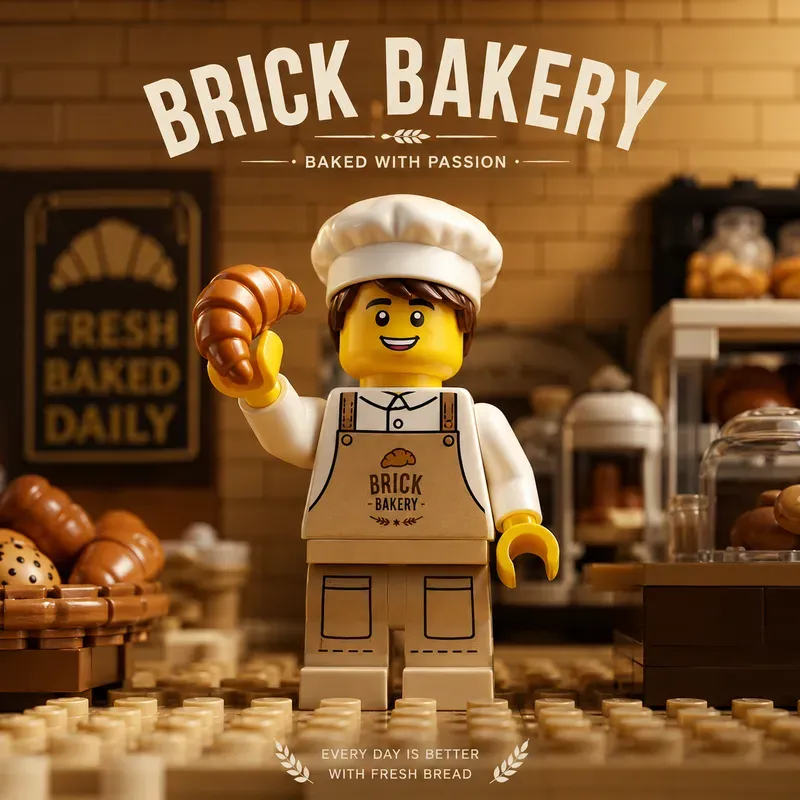 Lego Coffee Branding Premium Poster Shots