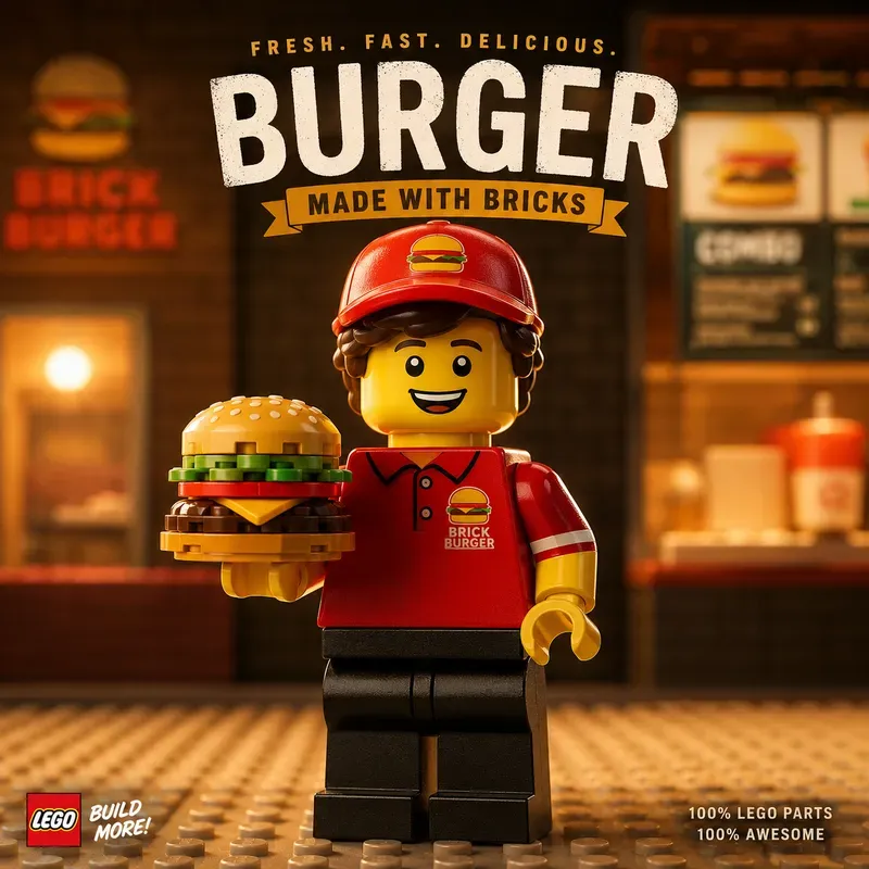 Lego Coffee Branding Premium Poster Shots