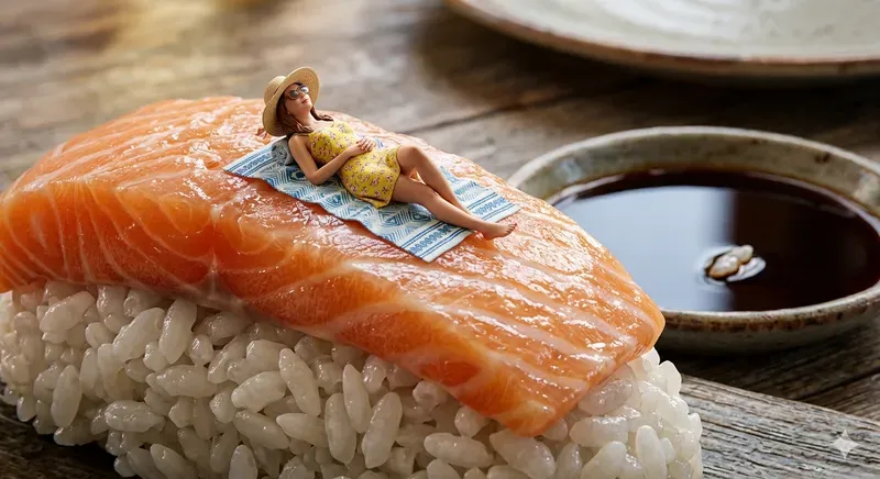 Tiny People Living In Food