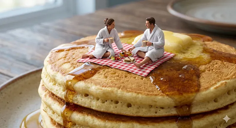 Tiny People Living In Food