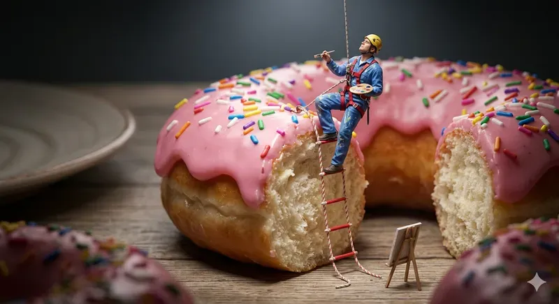Tiny People Living In Food