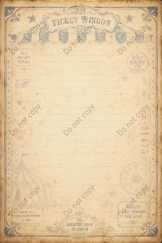 Circus Junk Journal Pages