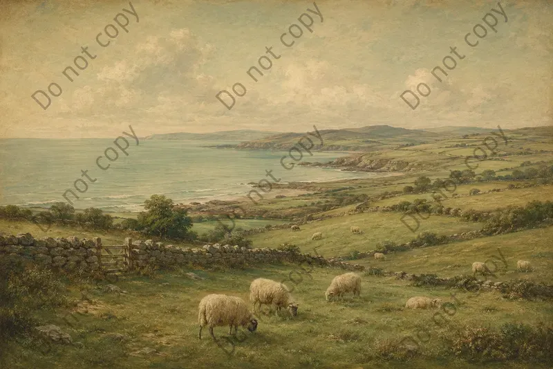 Vintage Countryside Landscape Prints